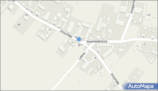 Gradowice, Drzymały Michała, 29, mapa Gradowice