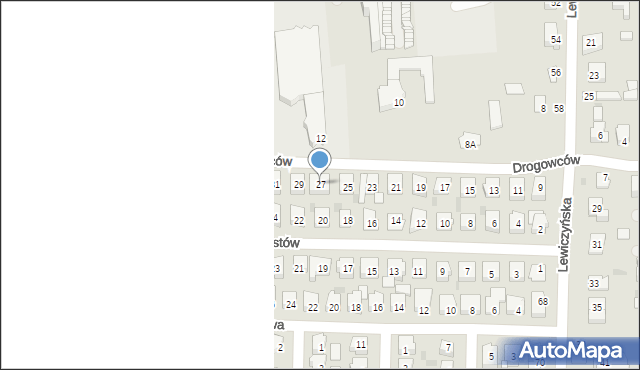 Grójec, Drogowców, 27, mapa Grójec