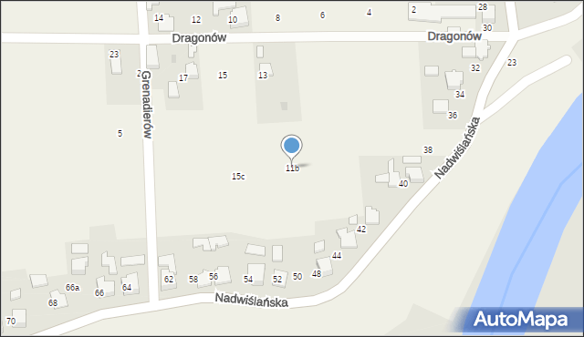 Gromiec, Dragonów, 11b, mapa Gromiec