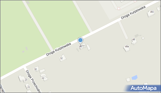 Grudziądz, Droga Kurpiowska, 46, mapa Grudziądza