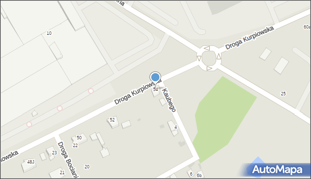Grudziądz, Droga Kurpiowska, 54, mapa Grudziądza