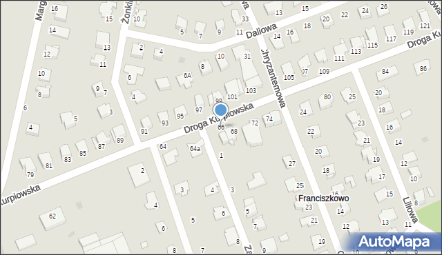 Grudziądz, Droga Kurpiowska, 66, mapa Grudziądza