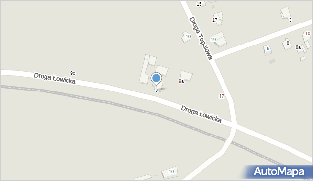 Grudziądz, Droga Łowicka, 9, mapa Grudziądza