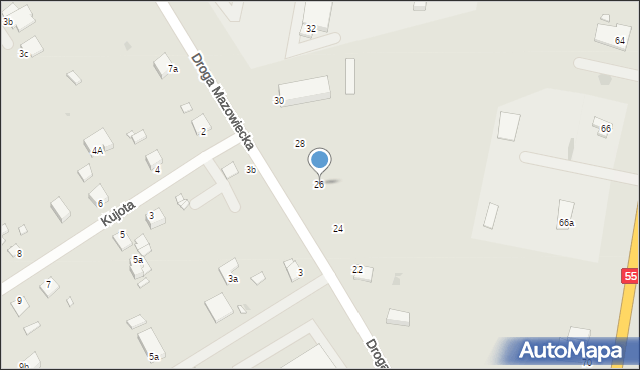 Grudziądz, Droga Mazowiecka, 26, mapa Grudziądza