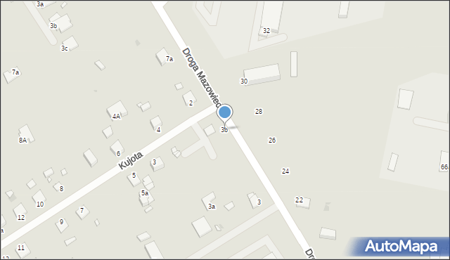 Grudziądz, Droga Mazowiecka, 3b, mapa Grudziądza