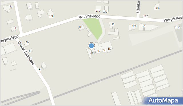 Grudziądz, Droga Topolowa, 3a, mapa Grudziądza