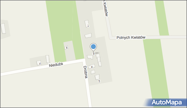 Grzmiąca, Drobna, 3, mapa Grzmiąca