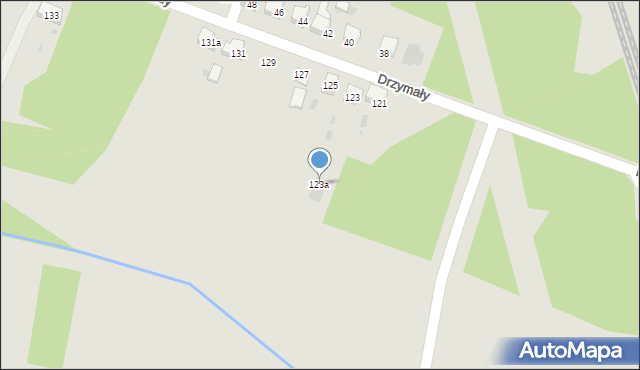 Imielin, Drzymały Michała, 123a, mapa Imielin