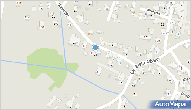 Imielin, Drzymały Michała, 13, mapa Imielin