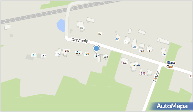Imielin, Drzymały Michała, 147, mapa Imielin