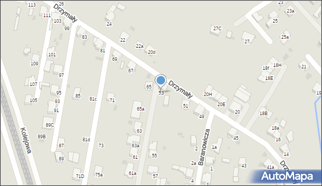 Imielin, Drzymały Michała, 53, mapa Imielin