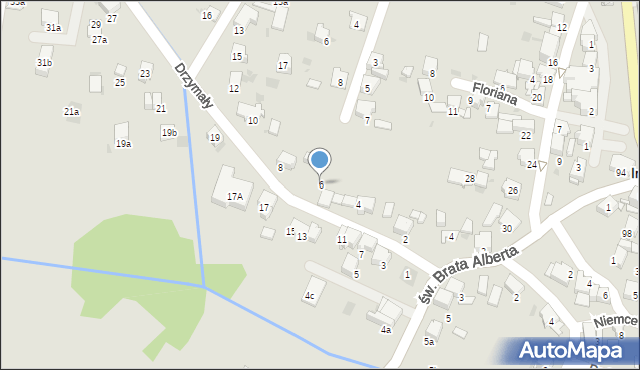 Imielin, Drzymały Michała, 6, mapa Imielin