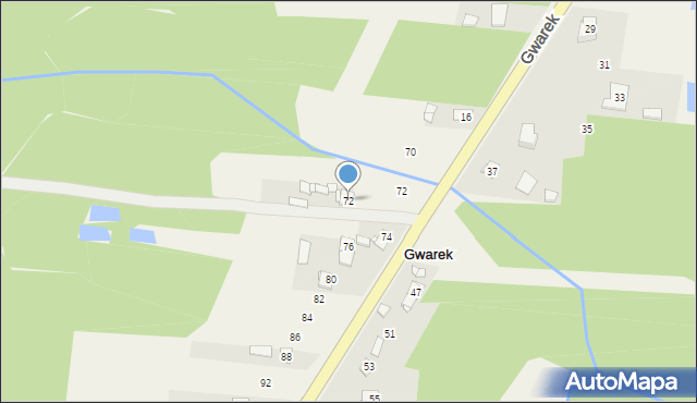 Janów, Drutarnia, 72, mapa Janów