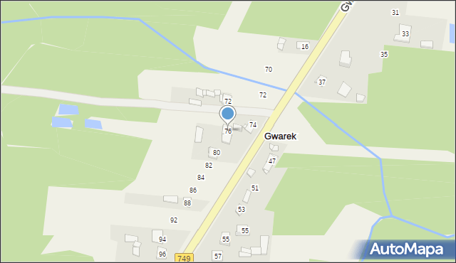 Janów, Drutarnia, 76, mapa Janów