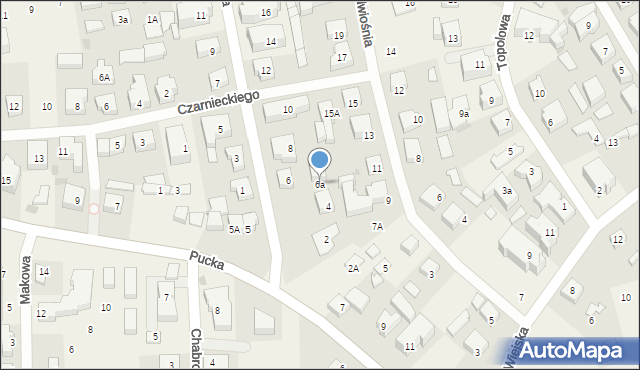 Jastrzębia Góra, Droga Rybacka, 6a, mapa Jastrzębia Góra