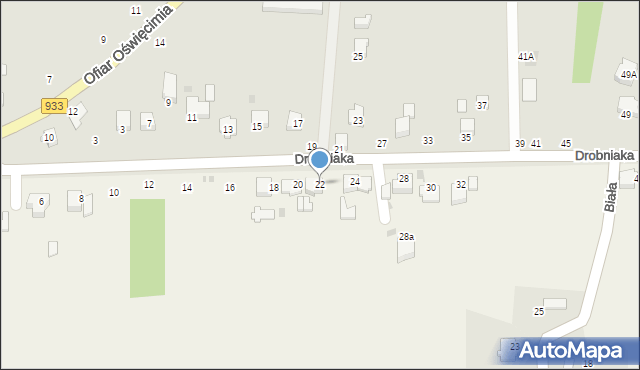 Jawiszowice, Drobniaka Franciszka, 22, mapa Jawiszowice