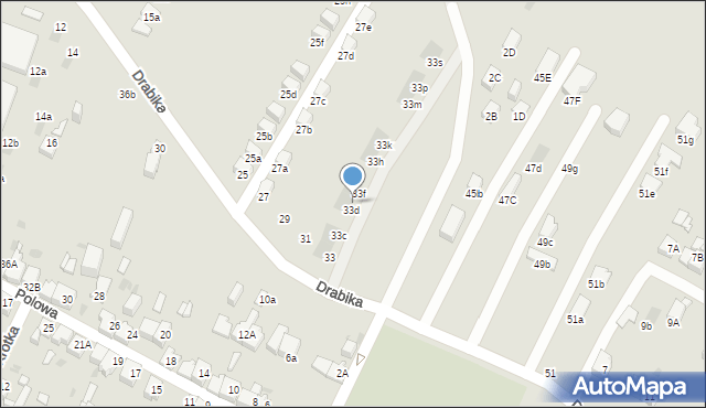 Jaworzno, Drabika Wincentego, 33e, mapa Jaworzno