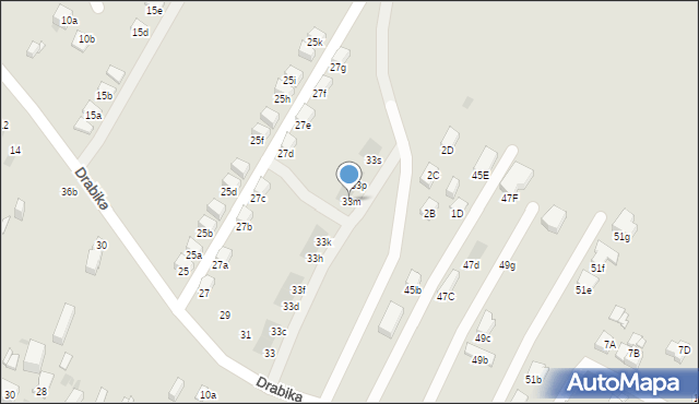 Jaworzno, Drabika Wincentego, 33m, mapa Jaworzno