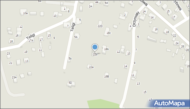 Jaworzno, Drzymały, 22b, mapa Jaworzno