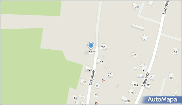 Jaworzno, Drzymały, 52c, mapa Jaworzno