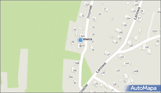 Jaworzno, Drzymały, 56, mapa Jaworzno