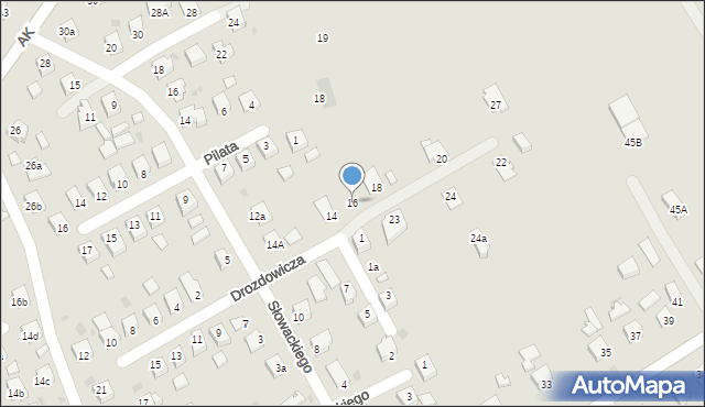 Jedlicze, Drozdowicza Michała, dr., 16, mapa Jedlicze