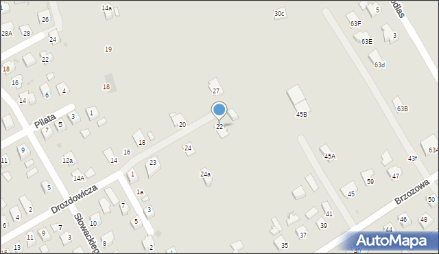 Jedlicze, Drozdowicza Michała, dr., 22, mapa Jedlicze