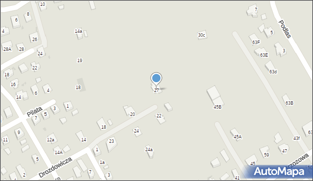 Jedlicze, Drozdowicza Michała, dr., 27, mapa Jedlicze