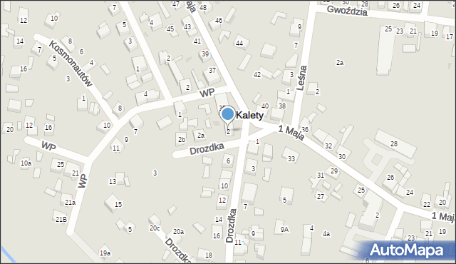 Kalety, Drozdka Mirosława, ks., 2, mapa Kalety