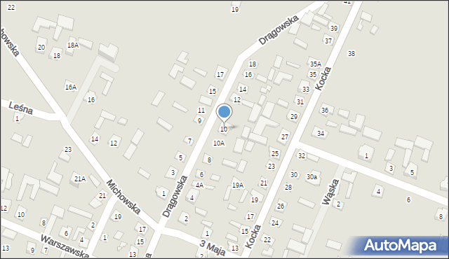 Kamionka, Drągowska, 10, mapa Kamionka