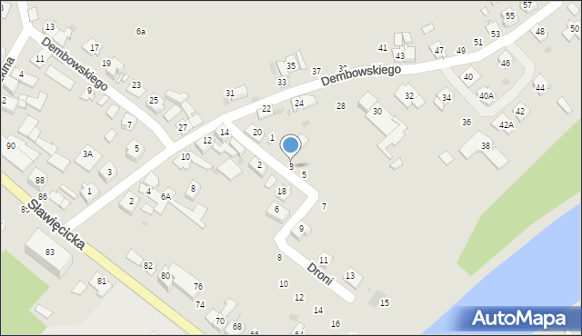 Kędzierzyn-Koźle, Droni Amanda, ks., 3, mapa Kędzierzyna-Koźle
