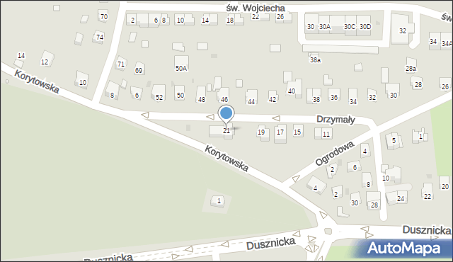 Kłodzko, Drzymały Michała, 21, mapa Kłodzka