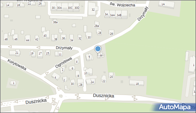 Kłodzko, Drzymały Michała, 3, mapa Kłodzka