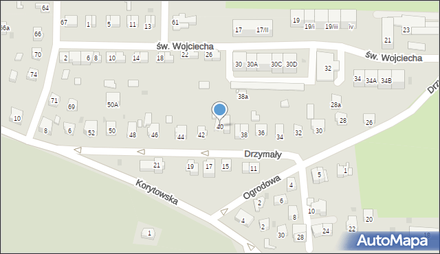 Kłodzko, Drzymały Michała, 40, mapa Kłodzka