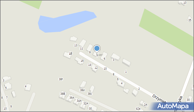 Kobylnica, Drzymały Michała, 7, mapa Kobylnica