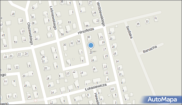 Konin, Drewnowskiego Kazimierza, 20, mapa Konina