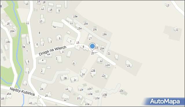 Kościelisko, Droga na Wierch, 10, mapa Kościelisko