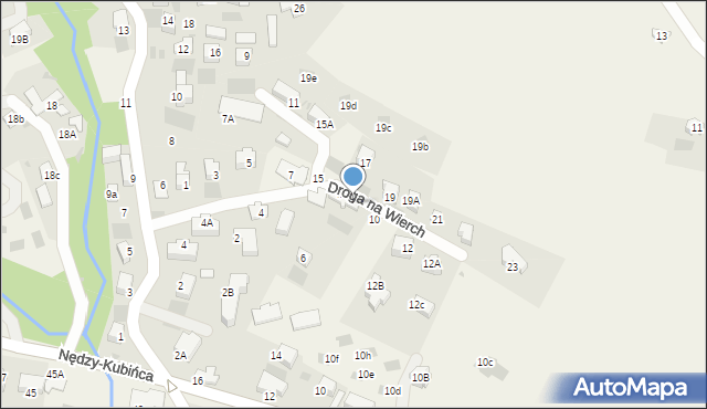 Kościelisko, Droga na Wierch, 8a, mapa Kościelisko