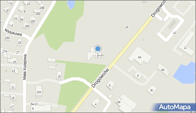 Kościerzyna, Drogowców, 17, mapa Kościerzyna