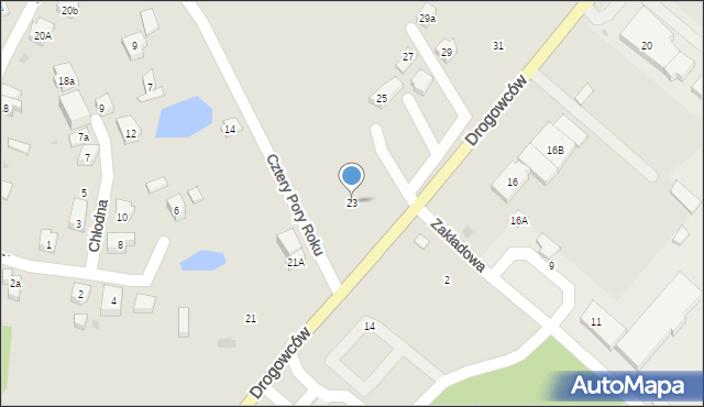 Kościerzyna, Drogowców, 23, mapa Kościerzyna