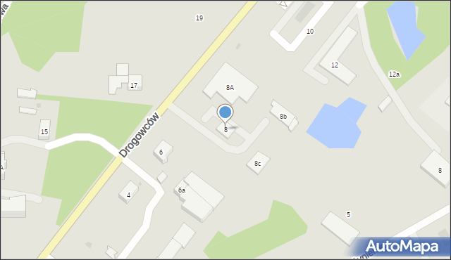 Kościerzyna, Drogowców, 8, mapa Kościerzyna