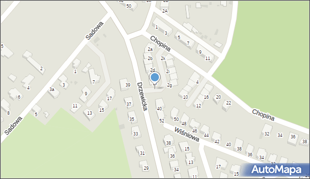 Kostrzyn nad Odrą, Drzewicka, 42, mapa Kostrzyn nad Odrą