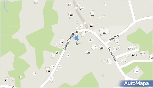 Kraków, Droga Rokadowa, 30, mapa Krakowa