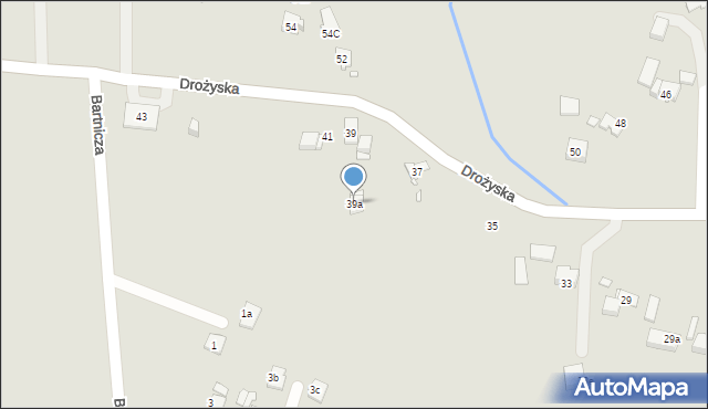 Kraków, Drożyska, 39a, mapa Krakowa