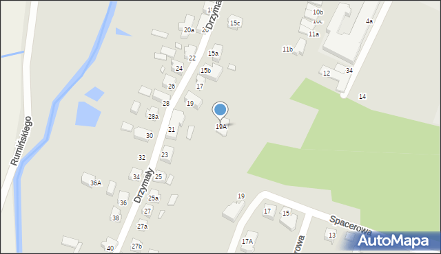 Kwidzyn, Drzymały, 19A, mapa Kwidzyn