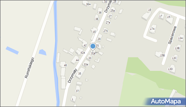 Kwidzyn, Drzymały, 31a, mapa Kwidzyn