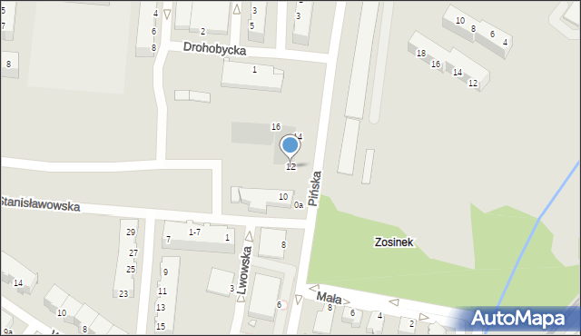 Legnica, Drzymały Michała, 12, mapa Legnicy