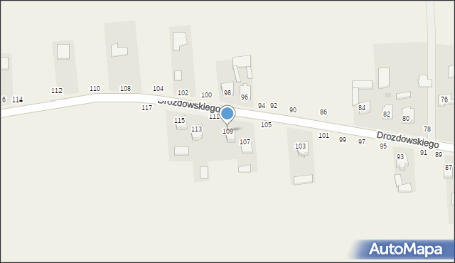 Leopoldów, Drozdowskiego, ks., 109, mapa Leopoldów