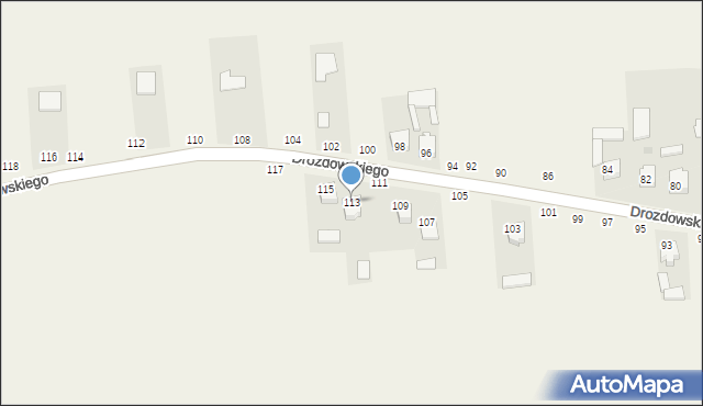 Leopoldów, Drozdowskiego, ks., 113, mapa Leopoldów