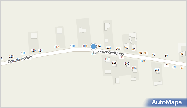 Leopoldów, Drozdowskiego, ks., 117, mapa Leopoldów